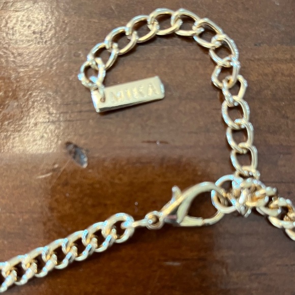 Mika royal blue and gold statement necklace - Picture 4 of 7